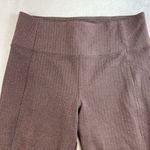 Athleta  L Large Delancey Herrnigbone Ankle Tight Brown Mid Rise Activewear Crop Photo 3