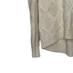 American Eagle  Open Knit Sweater‎ Size Small Cream Cotton Wool Stretch Blend Photo 4