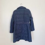 Ralph Lauren Lauren  Slate Gray Belted Puffer Midi Winter Coat Jacket Photo 2