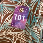 Scarlett  Tropical Beach Dress Size 8 Brown Blue Festival Concert Lake Life Mom Photo 7