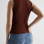 EXPRESS Brown Ribbed Tank Top Photo 2