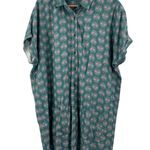 JETTY Shirt Dress Large Atlantis Tunic Beach Coverup Travel Resort Vacation Surf Green Photo 0