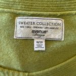 Avenue  Womens Sweater Sz 18/20 Green 3/4 Sleeve Boho Chic Photo 3