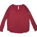 Athleta  cloudlight stratus striped long sleeve T-shirt women’s size large Photo 1