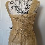 Mon Cheri Montage Tulle Illusion Fairytale Prom Dress Formal Evening Elegant Designer Luxury  Beaded Embellished Floral Shiny Shift Sheath Fit Bodice Pencil Coquette Coastal Cottage Western  Photo 4