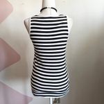 Faded Glory Black Striped Tank Top Vintage Y2K 2000s Casual Streetwear Indie Sleaze‎ Medium Photo 2