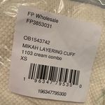 Free People Cream Mikah Layering Cuff Long Sleeve Tee Size XS Photo 4