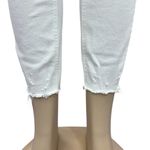 Pistola  White Raw Hem 5 Pocket Cropped Stretch Denim Jeans 29 Waist Photo 6