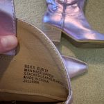 Pink cowboy boots metallic Size 6.5 Photo 1