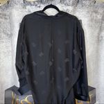 Alexander Wang Black Silk Logo Kimono Romper Photo 8