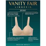 Vanity Fair Brand New  Women's Size 38C Sport Moisture Wicking Comfort Photo 4