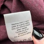 H by Halston  Long Sleeve Cotton Tshirt Maroon Size Large Photo 4