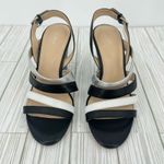 Botkier  Sera colorblock caged block heel ankle strap dress sandals black 8.5 Photo 5