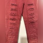 Umgee  maroon distressed elastic waist jeggings size S Photo 1