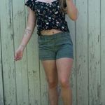 Aerie green camp shorts Photo 1