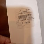 Mable Faux Leather Vegan Camel Mini Skirt Women's Size Large Front Slit‎ NWT Tan Photo 4