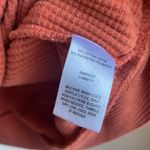 Natural Reflections  Cowl Neck Thermal Waffle Pullover (Sz 1X) Pumpkin Orange Photo 3