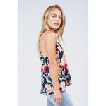 Eight Sixty Floral Rose Printed Strappy Tank Top Photo 1