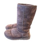 UGG  CLASSIC SUEDE TALL LENGTH BOOTS size 7 Brown Photo 3