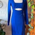 Rachel Rachel Roy long sleeve cutout bodycon dress blue size XS Photo 2