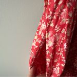 Laura Ashley Vintage 90s Red floral cottagecore dress Size 4 Pockets Prairie Photo 7