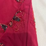 Vintage Dark Red Fully Beaded Short Sleeve Dress Sz M Women’s Gatsby Party Size M Photo 10