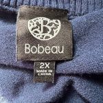 Bobeau  Womens Sweater 2X Mock Layer Soft Stretch Academia Preppy Career Office Photo 1