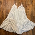 SheIn Dress White Size Small Tiered Flowy Lined Photo 4