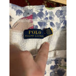 Ralph Lauren Polo  Womens Floral Blue Tulip Blue Pony Short Size Medium Photo 4