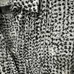 Nanette Lepore Womens Sugar Sizzle Shirt Dress 3/4 Sleeve Black White 4 Small Photo 3