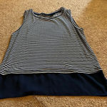 Tahari  large blue and white tank top Photo 0