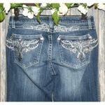 Wrangler  Rock 47 Jeans 5/6 Tall Low Rise Boot Cut Embellished Western Cowgirl Photo 5