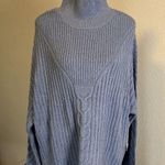 RD Style  Blue Mockneck Sweater Size Large NWT Photo 0