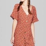 Wild Fable Button Front Floral Mini Dress Photo 2