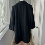 United Colors Of Benetton Tweed Wool Blend Coat Dark Gray Black EU 44 / US XXS Photo 4