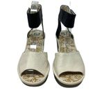 Fly London FLY London Yula Wedge Pump Sandals Off White / Black Size 36 US 5.5 - 6 Photo 2