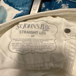 st. john's bay  Women's Cream Straight Leg Jeans Photo 1