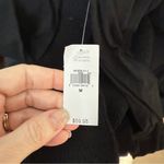 Gap NWT  Long Sleeve Scoop Neck Top Black Size Medium Photo 2