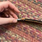 VTG WESTERN BEADED BLACK LEATHER SKINNY BELT Photo 5