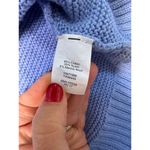 J.Crew  factory light blue chunky crewneck cotton knit sweater size large Photo 5