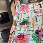 Anthropologie  x Claire Colin art shorts elastic smock waistband colorful print Photo 5