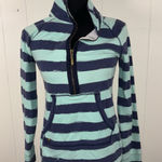Lilly Pulitzer  UPF 50+ Skipper Popover blue green striped xs Photo 0