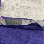 Athleta Purple Linen Silk Blend Tunic Long Sleeve Shirt Photo 4