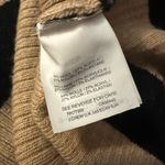 J.Crew Women's Striped Turtleneck Sweater Dress Tan Black Size SP Photo 5