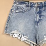 Wild Fable NWT  Women's Distressed Floral Lace Denim Cutoff High-Rise Shorts Photo 1