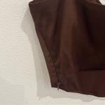 ZARA  Dark Brown Corset Tank Top Photo 3