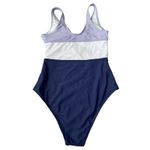 Cupshe Women's Swimsuit Size Small One Piece V Neck Keyhole Cutout Color Block Photo 3