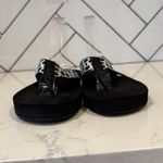 Coach  Jessalyn Signature Monogram Black Flip Flops Sandals thick sole Y2K preppy Photo 4