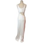 Auteur Clem Cutout Dress in White Large New Womens Long Maxi Gown Photo 7