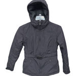 The North Face Women Hooded Belted Goose Down Hyvent Jacket Coat Size Small Photo 0